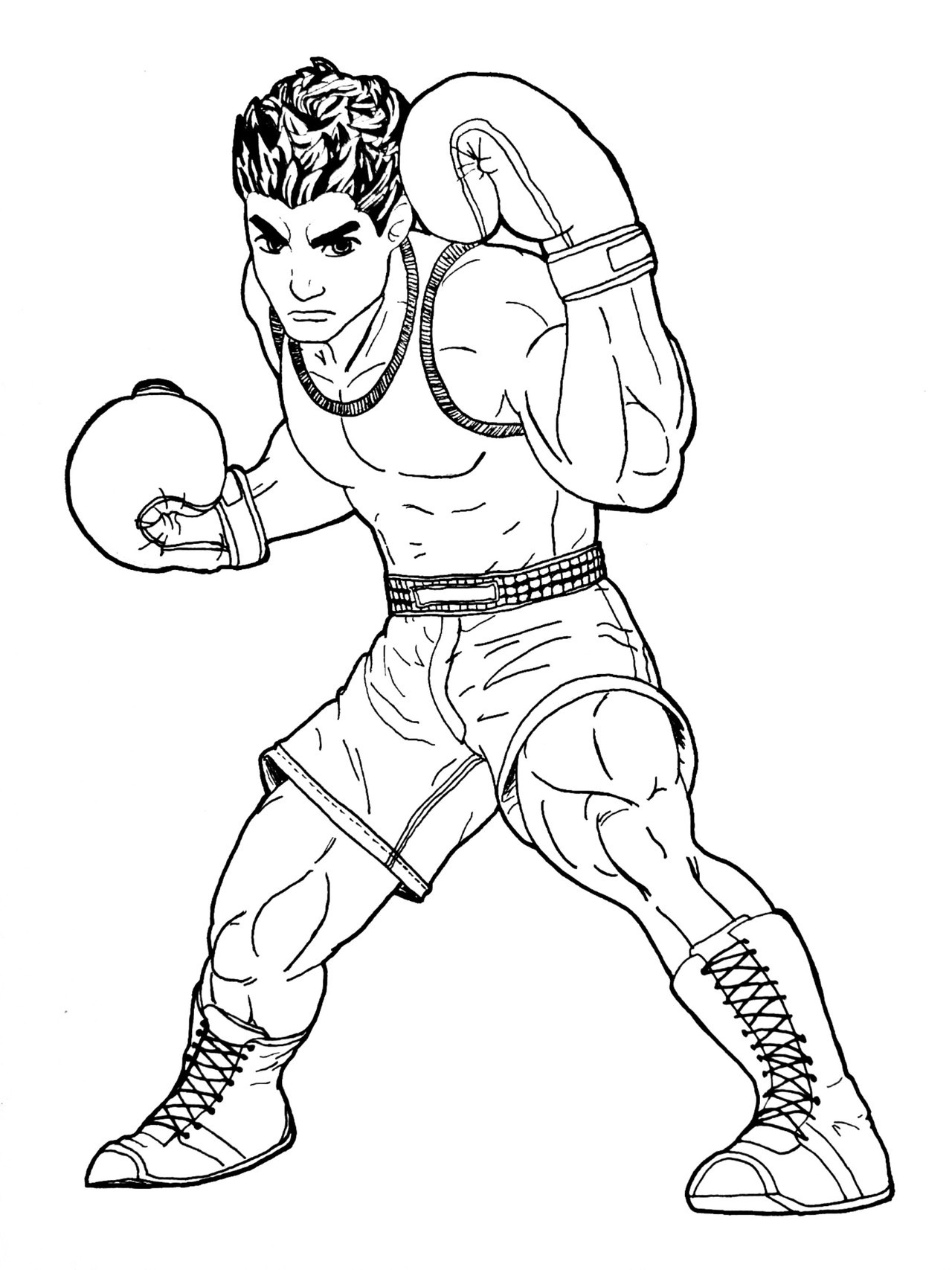 Little Mac Smash Bros Coloring Pages Sketch Coloring Page