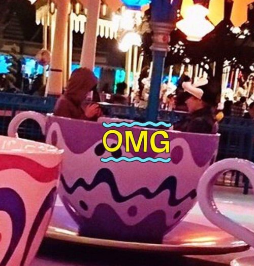 jikookcloset:two bros chillin in a teacup 1 seat apart ‘cause they’re not gAY