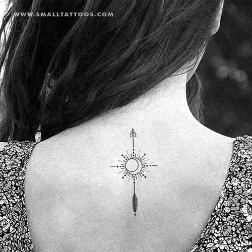 Sparkle North Star Temporary Tattoo for Women Compass Tattoo - Etsy  Australia