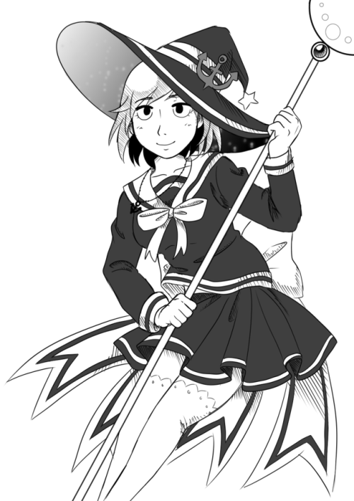 ghostcaptainart:Witchtober Day 4: Sea Witch!