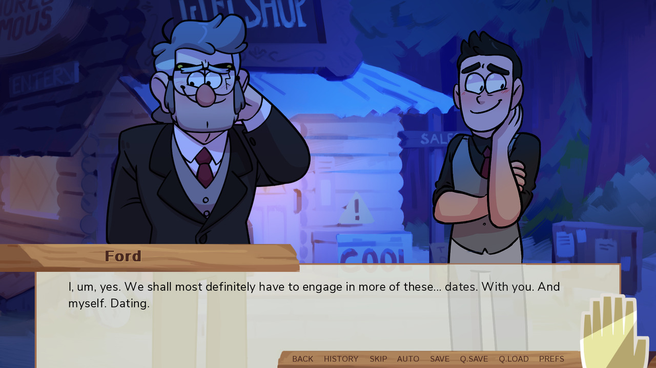 Swooning Over Stans A Grunkle Dating Sim.