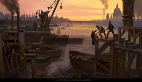 we-are-rogue:Concept art for Assassin’s Creed: Syndicate,...