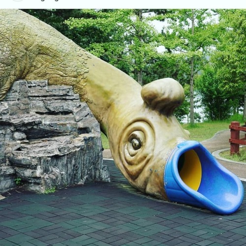 THIS dinosaur slide is in South Korea is what this IG account...