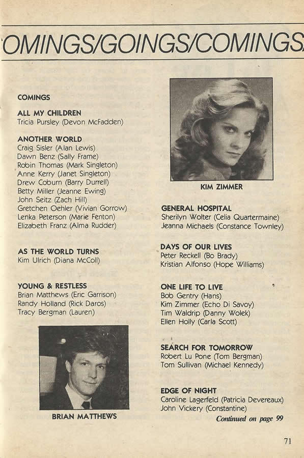 soap opera digest comings and goings soap opera digest comings and goings