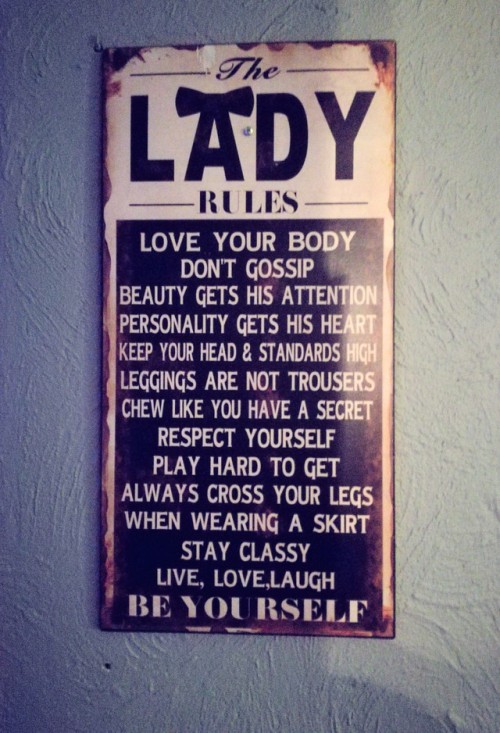 lady rules on Tumblr