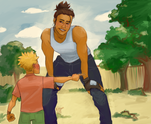 natowe:The hottest dad in KonohaScene from single dads au...