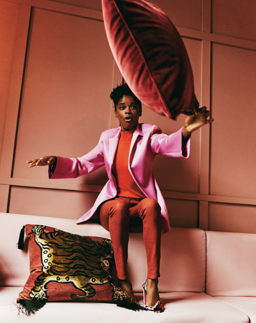 theavengers:Letitia Wright photographed by Guy Lowndes for...