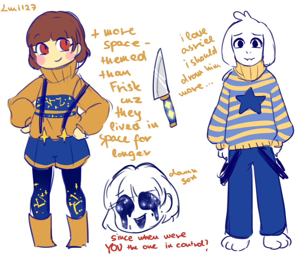 Outertale Chara Minecraft Skin
