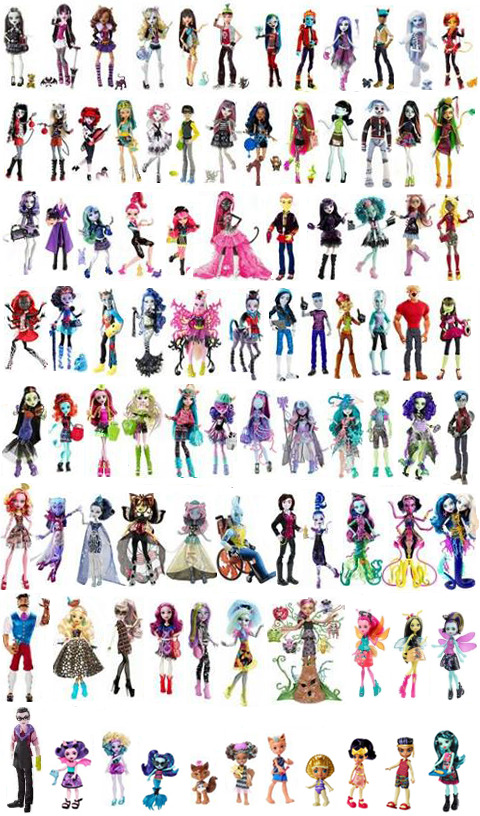 monster high doll characters