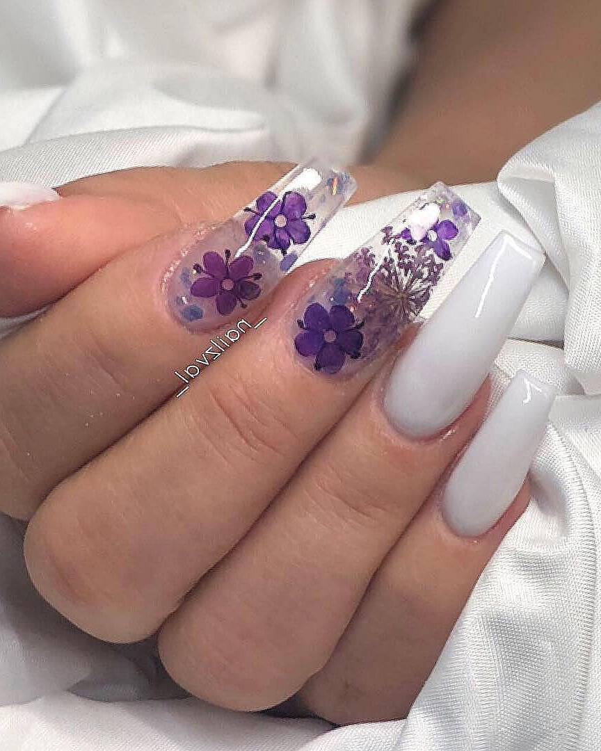 paradise nails, fantasy nails, outfits, newfashion, trend Floral Nailsnailsartoftheday  By _nailzval_ 