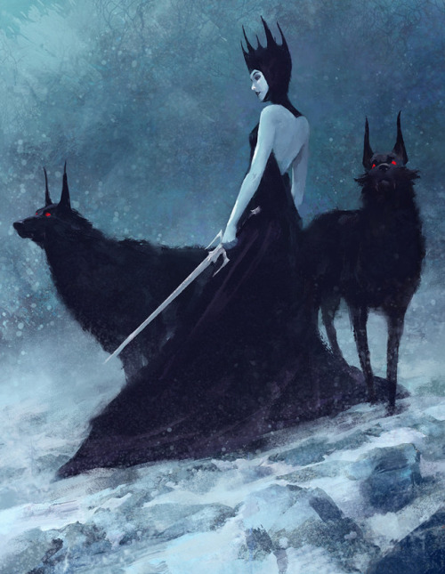 fantasyartwatch:Snow Queen by Alexander Forssberg