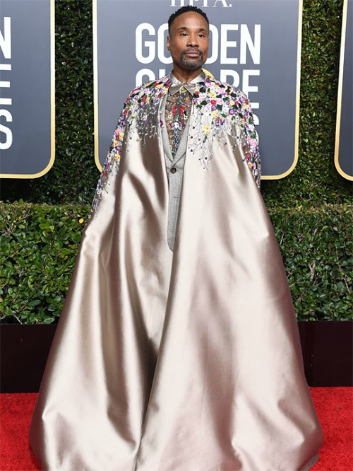 thegayfleet: Billy Porter arrives for the 76th annual Golden...