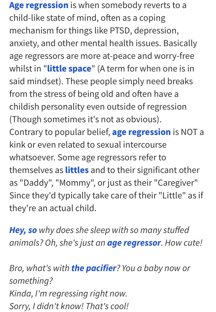 do not regress meaning