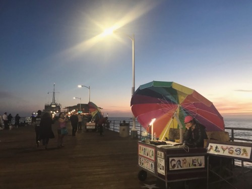 Sunset, Santa Monica Pier