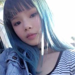 Ulzzang Girl Blue Tumblr