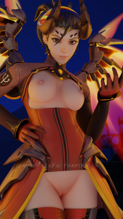 lemony-senpai:Devil Mercy - Angela Ziegler - Overwatch /...