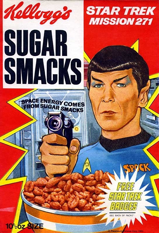 ORIGINAL 1969 STAR TREK Dr McCOY KELLOGGS SUGAR SMACKS BADGE