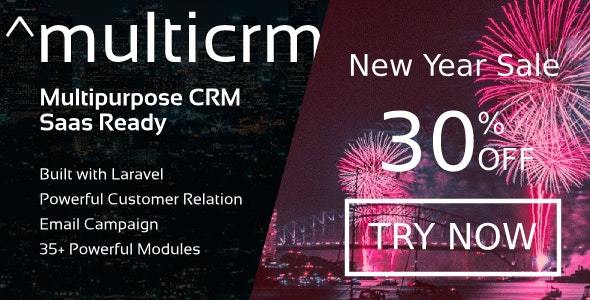 Multicrm v2.1 - Multipurpose Powerful Laravel CRM. Saas Ready Nulled