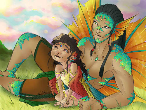 honaluli:Fish man tells his adopted bird daughter stories of...