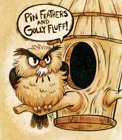 pin feathers and golly fluff