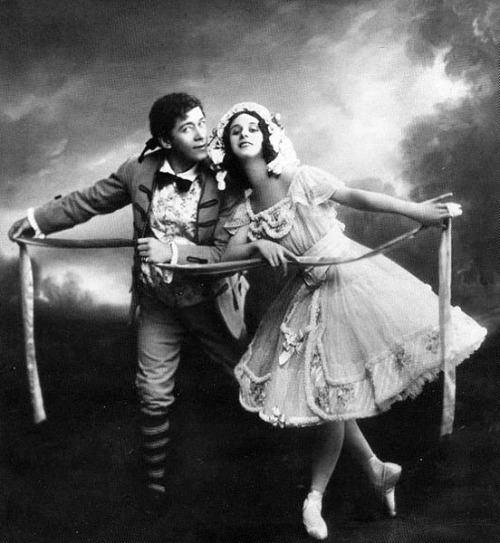 hauntedbystorytelling:Anna Pavlova as Lise and Nikolai Legat...