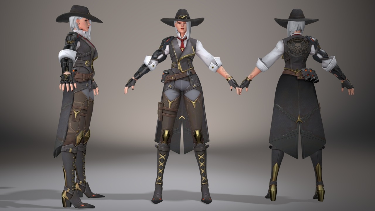 Kemoi Sfm Projects Ashe “classic And All Reskins” Overwatch Ashe 7420