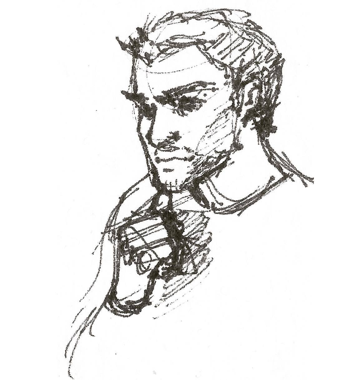 Ramblings Of A Storyteller Day 115 Sketching My Handsome