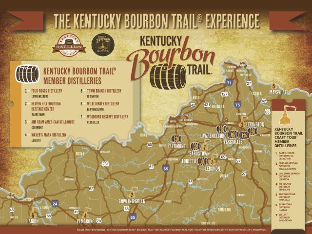 Bourbon Distilleries in Kentucky - Maps on the Web