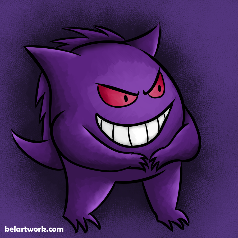 bekbel: Quick Gengar doodle. He’s such a cheery... - BelArtwork