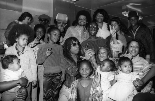 Rick James during an in-store sales promotion at Freeway...