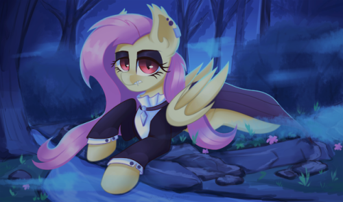 Goth fluttershy  Tumblr