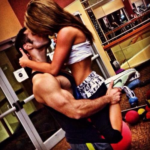 Young Couple Kissing Style