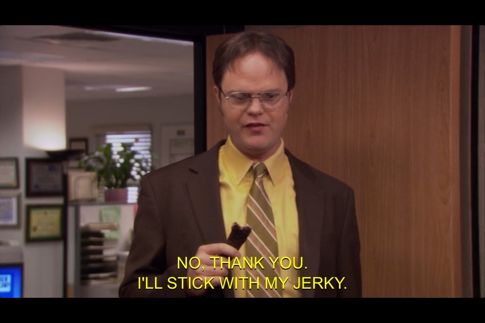 Image result for dwight schrute no thank you