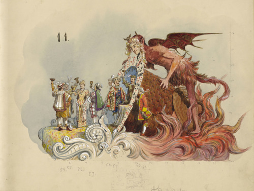 thatsacooldragon:Float designs, 1888-1904The Krewe of...