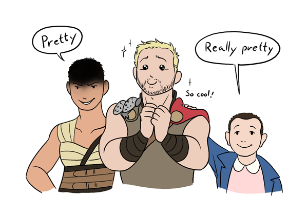 thehumon:
“ When Thor was forced to have his hair cut all I could thing about was this adorable comic.
Judging by the way Thor talked about the Valkyrie I think it’s safe to say he’d definitely be cheered up by these badass ladies.
”