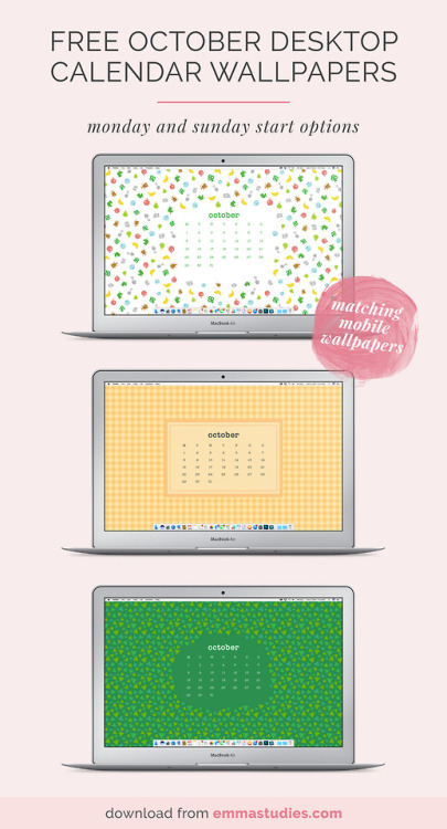 emmastudies:October Animal Crossing Desktop WallpapersHere are...