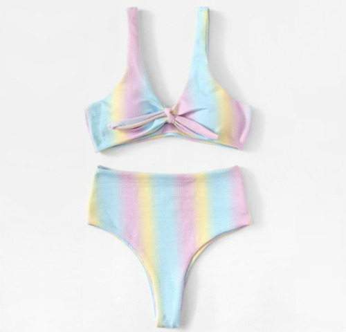 Pastel Rainbow ItemsHeart Pocket Skirt | Tie BikiniOff Shoulder...