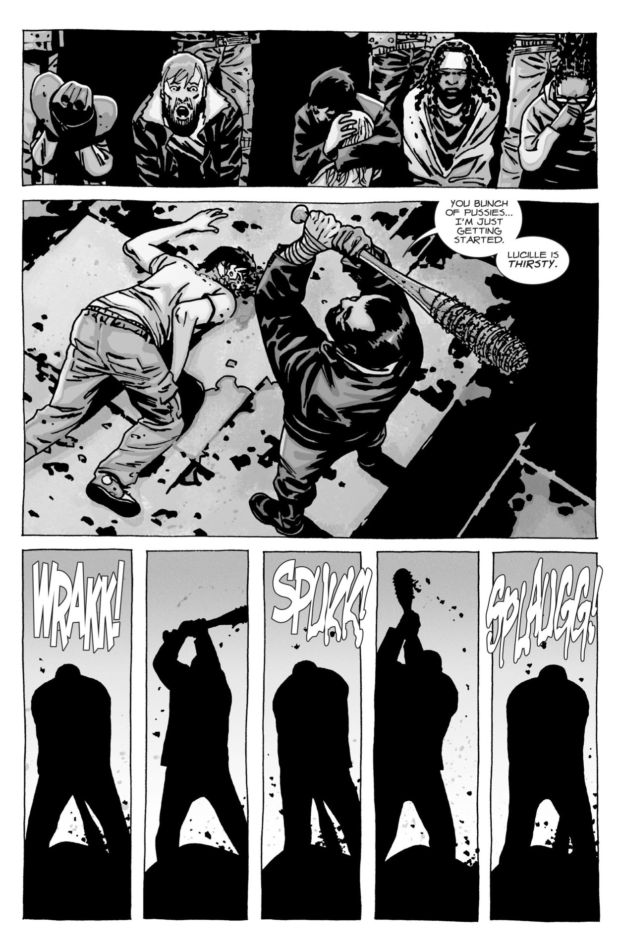 Comics Forever The Walking Dead Negan Kills Glenn Words By 9829