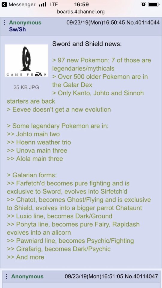 Pokemon Sword And Shield Rumor Tumblr