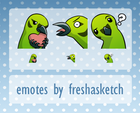 some emotes I made for people on twitter :)