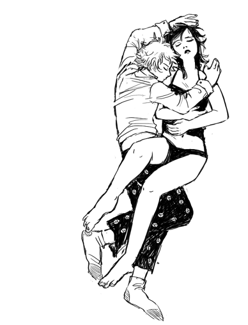 ladybeug:Sometimes I just want to draw adrien and marinette...