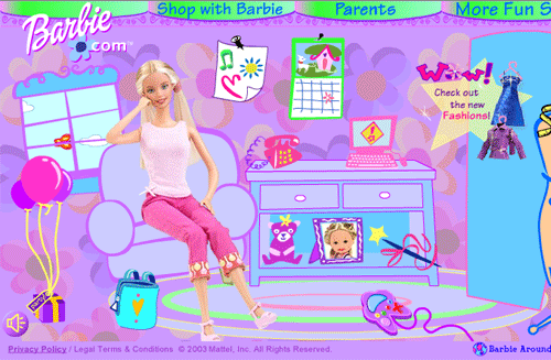 barbie old games 2007