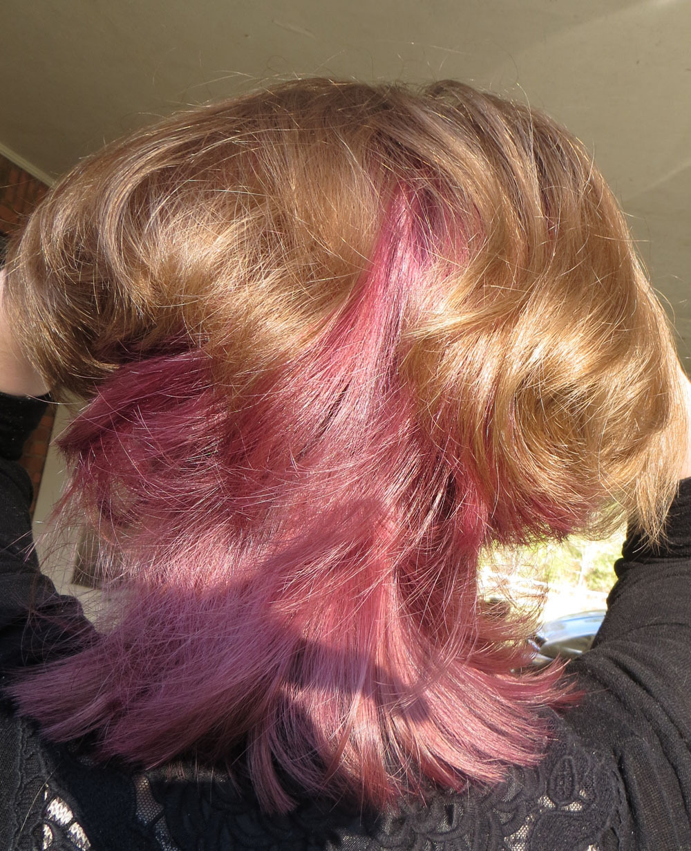 Colored Hair Manic Panic S Cleo Rose On Unbleached Hair