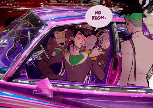 rainbowthinker:Josuke after he got his driving license