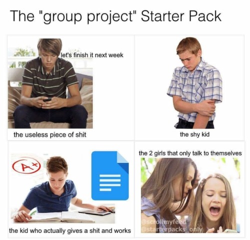 livebythe64:group projects are a form of torture