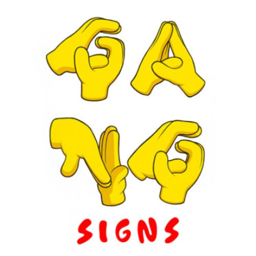 gang sign copy paste text art