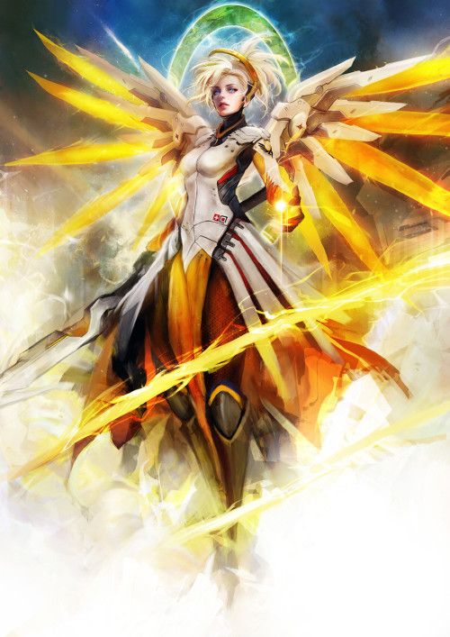 Overwatch Mercy Created By Ignatius Tan