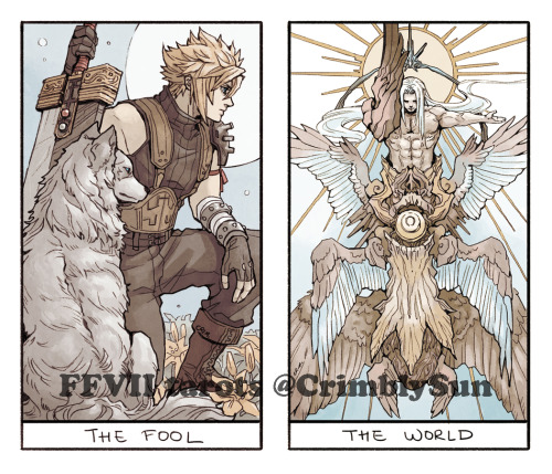 crimson-sun:And they’re here! The FFVII Tarots which I’ve...