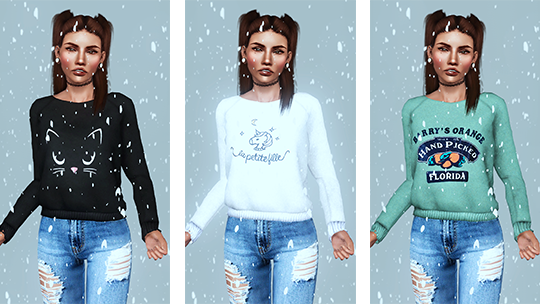 dizziesims: Marshmallow Hoodie and Jumper 100%... - The Pop Up Shop