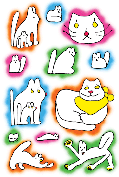 New in my mewnette.storenvy.com shop is this postcard pack of 5...